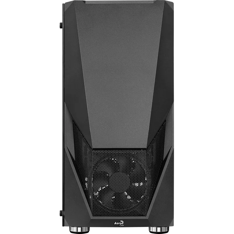 PC case AEROCOOL Zauron Midi Tower Black — Midi-Tower, side window, supports ATX/microATX/Mini-ITX, max GPU 32.5 cm, CPU cooler height 166 mm, 2x 3.5 inch bays, 4x 2.5 inch bays