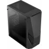 PC case AEROCOOL Zauron Midi Tower Black — Midi-Tower, side window, supports ATX/microATX/Mini-ITX, max GPU 32.5 cm, CPU cooler height 166 mm, 2x 3.5 inch bays, 4x 2.5 inch bays
