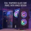 PC Midi Tower case AEROCOOL Graphite‑G‑BK‑v2 — Black, ATX/Micro‑ATX/Mini‑ITX, front 2×140mm+rear 1×140mm