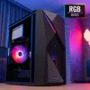 PC case AEROCOOL Raider Mini G V3 Mini-ITX / microATX, black, side window, green LED, max GPU 285 mm, CPU cooler 159 mm