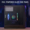 PC case AEROCOOL Raider Mini G V3 Mini-ITX / microATX, black, side window, green LED, max GPU 285 mm, CPU cooler 159 mm