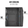 PC case AEROCOOL Raider Mini G V3 Mini-ITX / microATX, black, side window, green LED, max GPU 285 mm, CPU cooler 159 mm