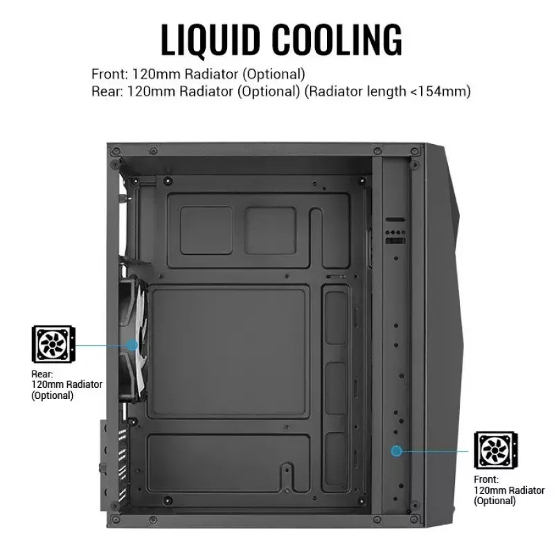 PC case AEROCOOL Raider Mini G V3 Mini-ITX / microATX, black, side window, green LED, max GPU 285 mm, CPU cooler 159 mm