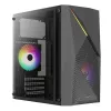 PC case AEROCOOL Raider Mini G V3 Mini-ITX / microATX, black, side window, green LED, max GPU 285 mm, CPU cooler 159 mm