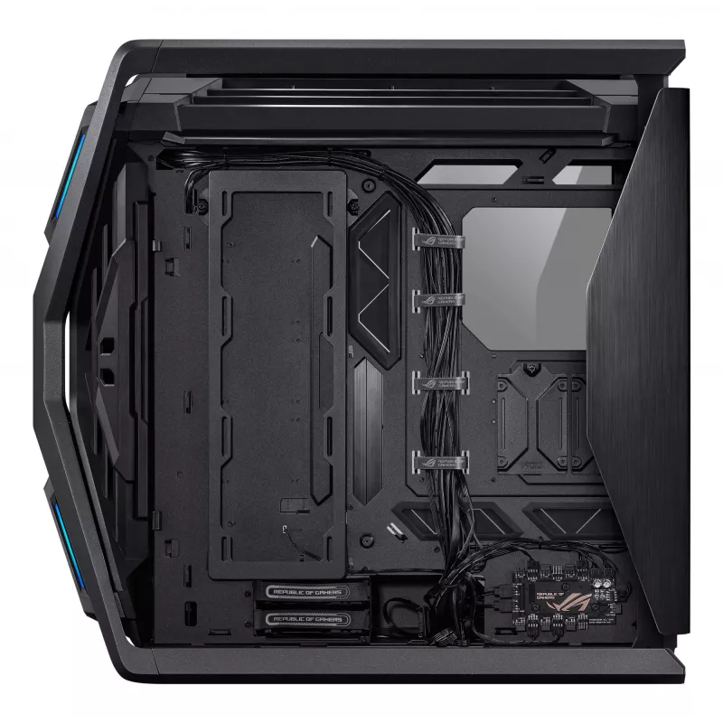 PC Case ASUS ROG Hyperion GR701 BTF Edition Tower — black, tempered glass, E-ATX/ATX/microATX support, 46 cm GPU, 420 mm top radiator
