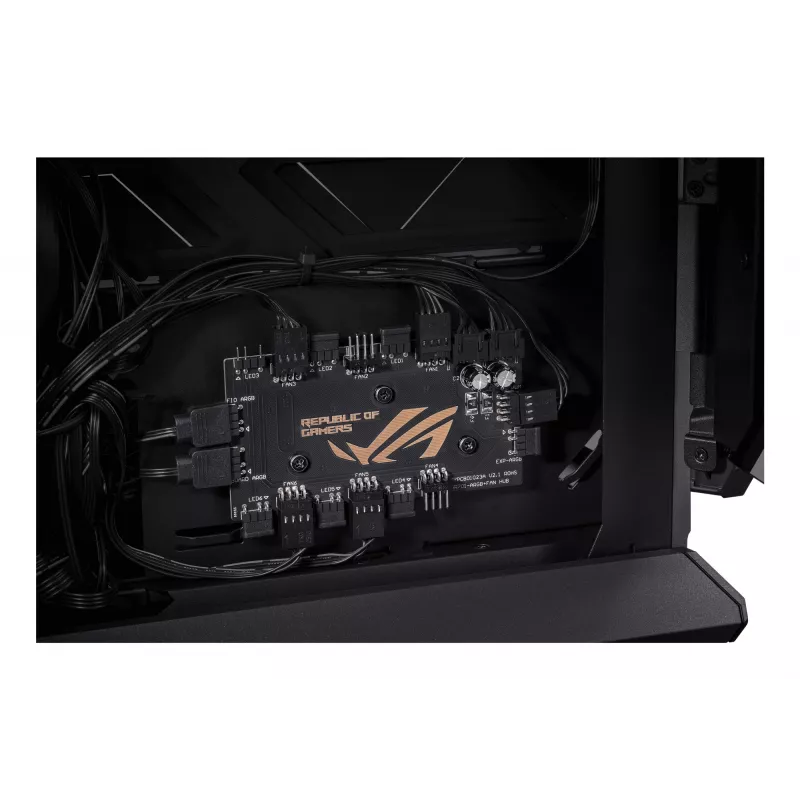 PC Case ASUS ROG Hyperion GR701 BTF Edition Tower — black, tempered glass, E-ATX/ATX/microATX support, 46 cm GPU, 420 mm top radiator
