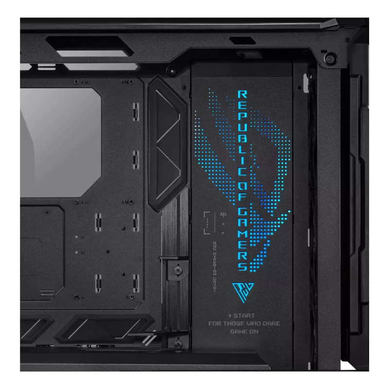 PC Case ASUS ROG Hyperion GR701 BTF Edition Tower — black, tempered glass, E-ATX/ATX/microATX support, 46 cm GPU, 420 mm top radiator