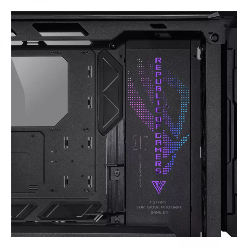PC Case ASUS ROG Hyperion GR701 BTF Edition Tower — black, tempered glass, E-ATX/ATX/microATX support, 46 cm GPU, 420 mm top radiator
