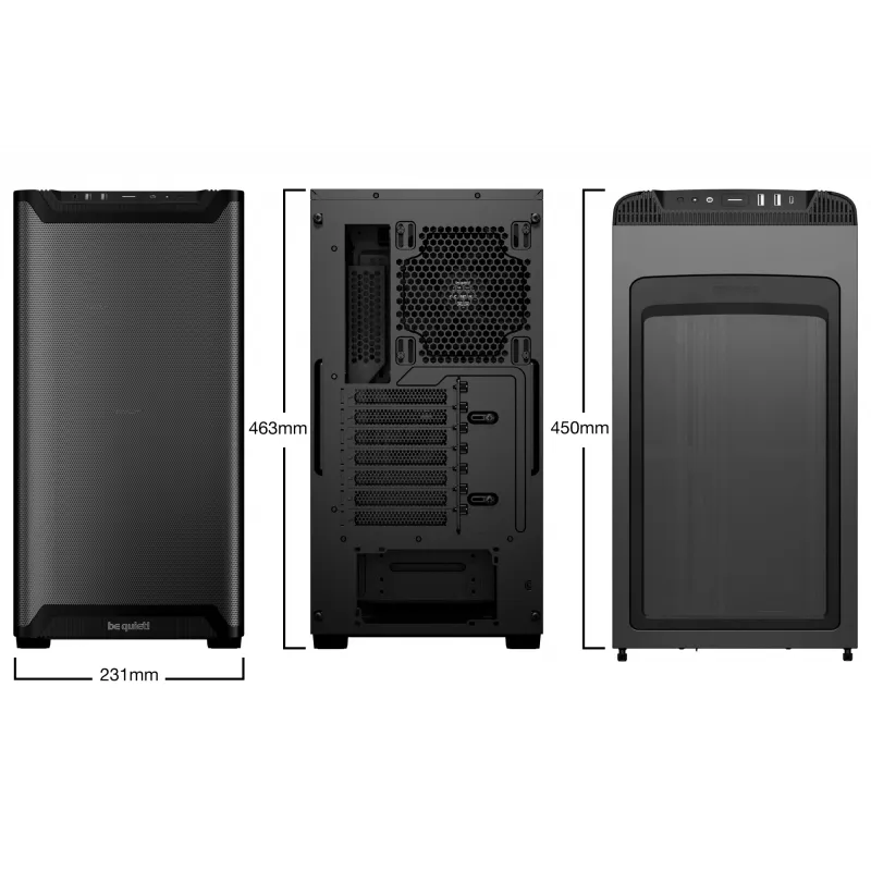 PC Case be quiet! PURE BASE 501 Airflow Midi Tower Black