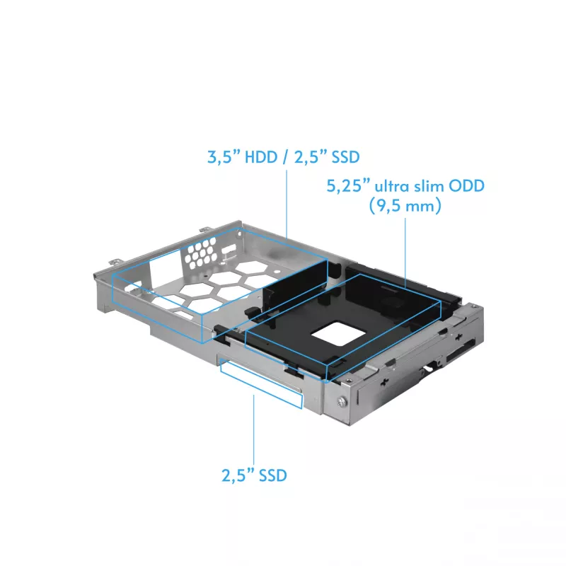 Computer case CHIEFTEC BE-10B-300 Small Form Factor Black, microATX, 300W PSU, 22 cm GPU