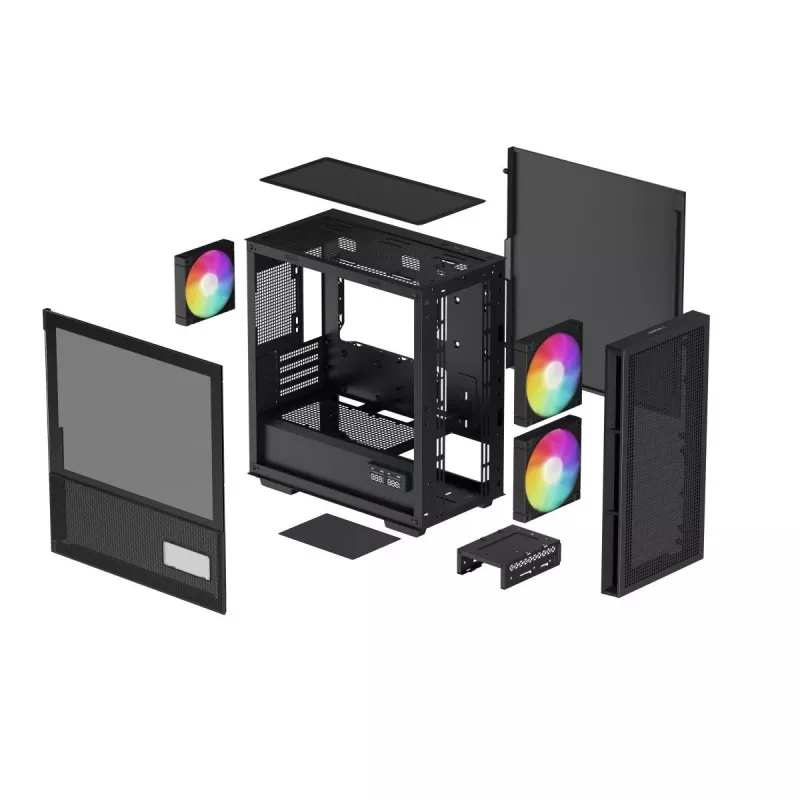 DEEPCOOL Ch360 Digital Micro Tower Case - Black