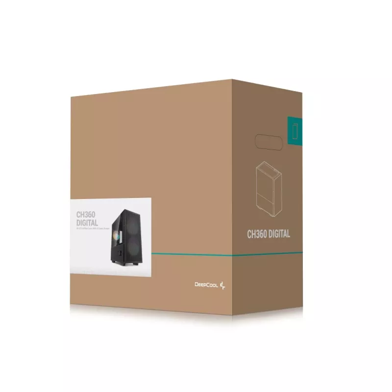 DEEPCOOL Ch360 Digital Micro Tower Case - Black