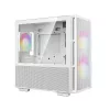 DeepCool CH360 Micro-ATX PC case, tempered glass, without PSU, White