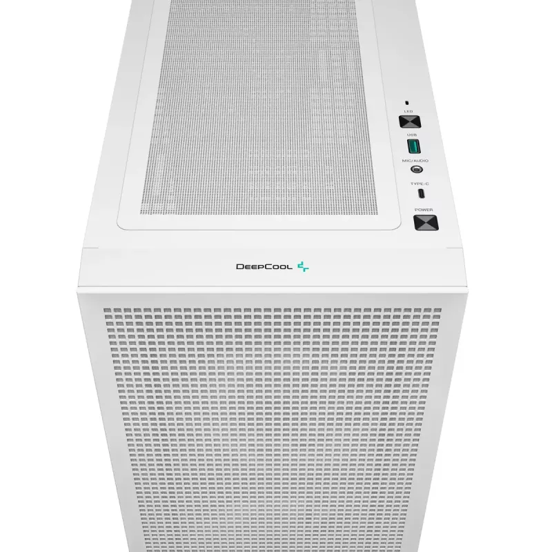 DeepCool CH360 Micro-ATX PC case, tempered glass, without PSU, White
