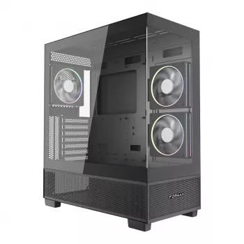 Computer Case GEMBIRD Fornax X550, ATX, Black