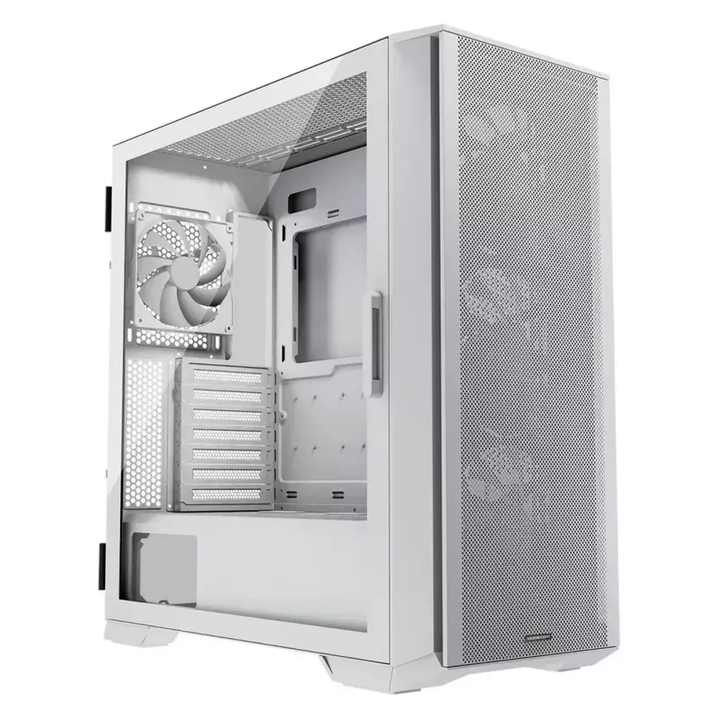 PC Case MODECOM HORIZON FLOW MIDI White — Midi-Tower, ARGB, Tempered Glass, micro ATX, USB-C, 3x140mm front, 1x140mm rear, GPU up to 400 mm, CPU cooler height 172 mm