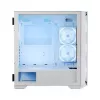 PC Case MODECOM HORIZON FLOW MIDI White — Midi-Tower, ARGB, Tempered Glass, micro ATX, USB-C, 3x140mm front, 1x140mm rear, GPU up to 400 mm, CPU cooler height 172 mm