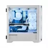 PC Case MODECOM HORIZON FLOW MIDI White — Midi-Tower, ARGB, Tempered Glass, micro ATX, USB-C, 3x140mm front, 1x140mm rear, GPU up to 400 mm, CPU cooler height 172 mm