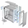PC Case MODECOM HORIZON FLOW MIDI White — Midi-Tower, ARGB, Tempered Glass, micro ATX, USB-C, 3x140mm front, 1x140mm rear, GPU up to 400 mm, CPU cooler height 172 mm