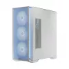 PC Case MODECOM HORIZON FLOW MIDI White — Midi-Tower, ARGB, Tempered Glass, micro ATX, USB-C, 3x140mm front, 1x140mm rear, GPU up to 400 mm, CPU cooler height 172 mm