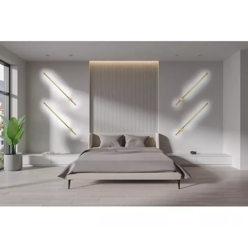 LED wall lamp ActiveJet AJE-HILTON Patina Gold 13W 3000K 555lm 900mm Indoor CRI80