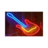 LED neon sign ActiveJet AJE-NEON GUITAR multicolour USB 5V, 240×176×20 mm, surfaced mount