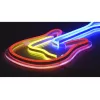 LED neon sign ActiveJet AJE-NEON GUITAR multicolour USB 5V, 240×176×20 mm, surfaced mount