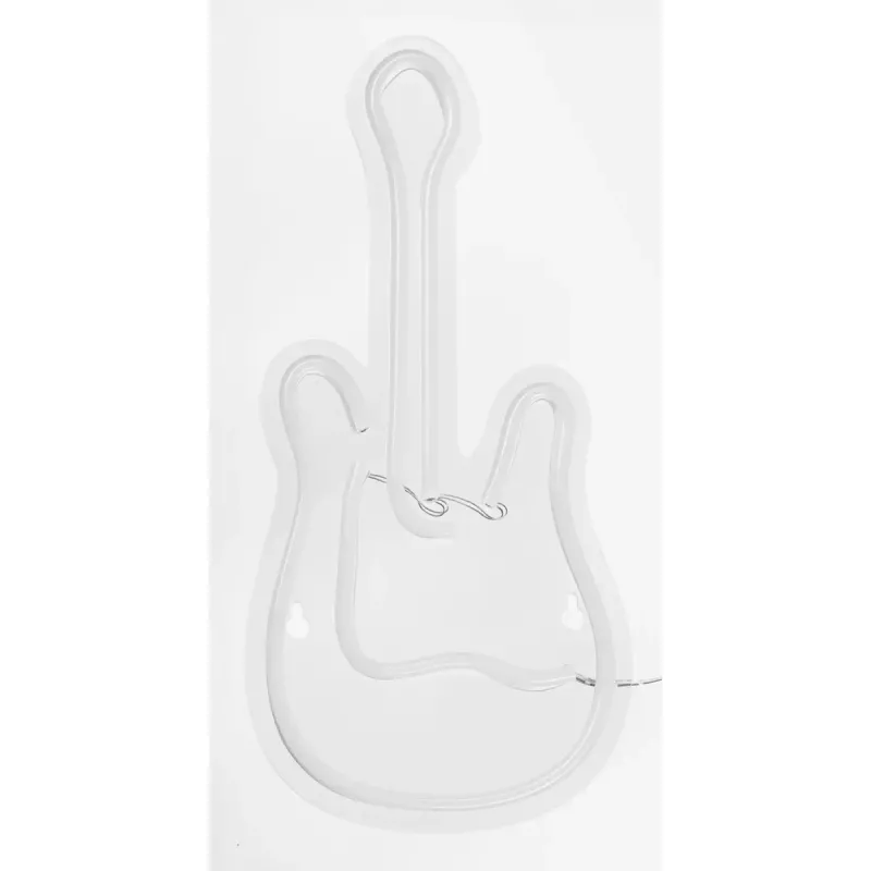 LED neon sign ActiveJet AJE-NEON GUITAR multicolour USB 5V, 240×176×20 mm, surfaced mount