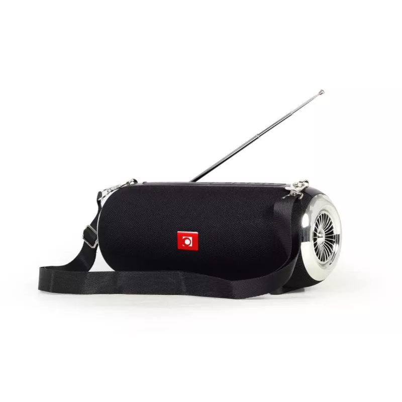 GEMBIRD Portable BT Speaker FM-Radio with Antenna - Black