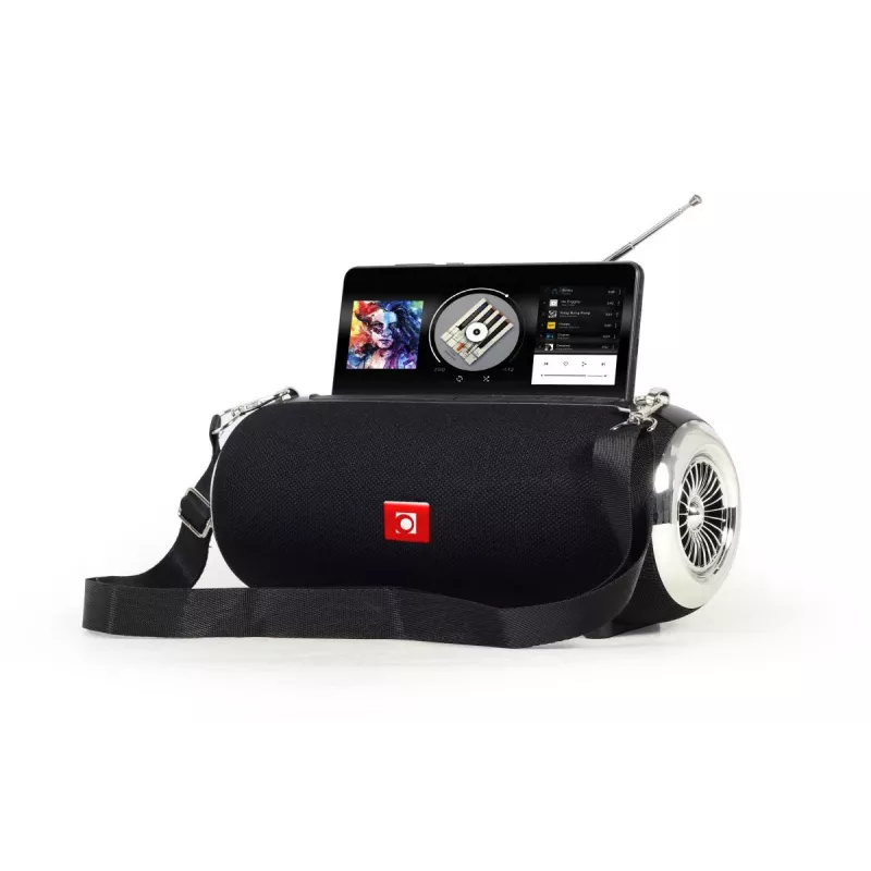 GEMBIRD Portable BT Speaker FM-Radio with Antenna - Black