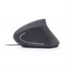 GEMBIRD Optical Mouse MUS-ERGO-01 - Ergonomic 6 Button Wheel USB Black