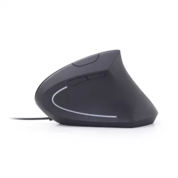 GEMBIRD Optical Mouse MUS-ERGO-01 - Ergonomic 6 Button Wheel USB Black