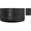 HP 965 Ergonomic Wireless Keyboard, Full-size (100%), Wireless, RF Wireless + Bluetooth, Membrane, QWERTY, Black
