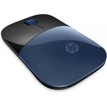 HP Wireless Mouse Z3700, Ambidextrous, Blue LED, RF Wireless, 1200 DPI, Black, Blue