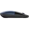 HP Wireless Mouse Z3700, Ambidextrous, Blue LED, RF Wireless, 1200 DPI, Black, Blue