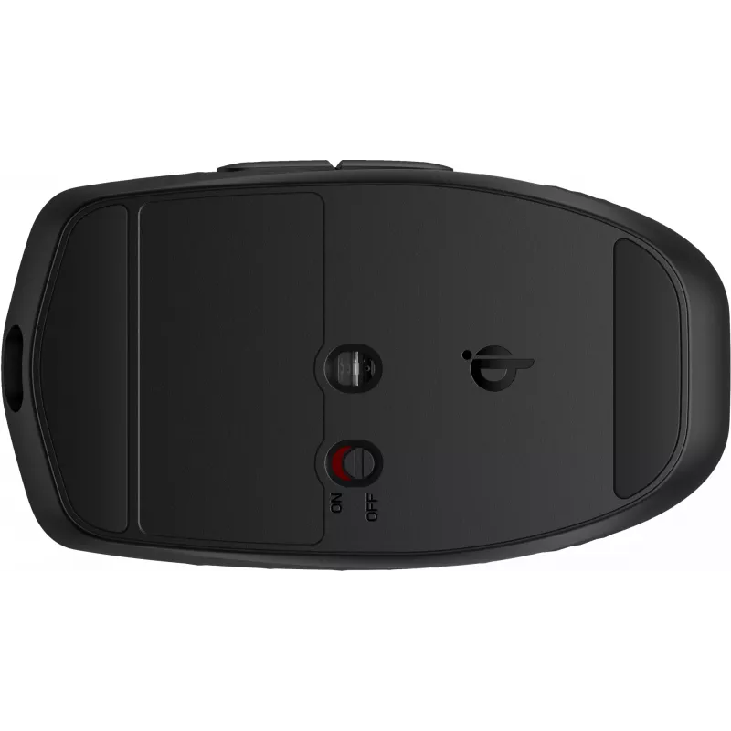HP 690 Rechargeable Wireless Mouse, Ambidextrous, Bluetooth, 4000 DPI, Black