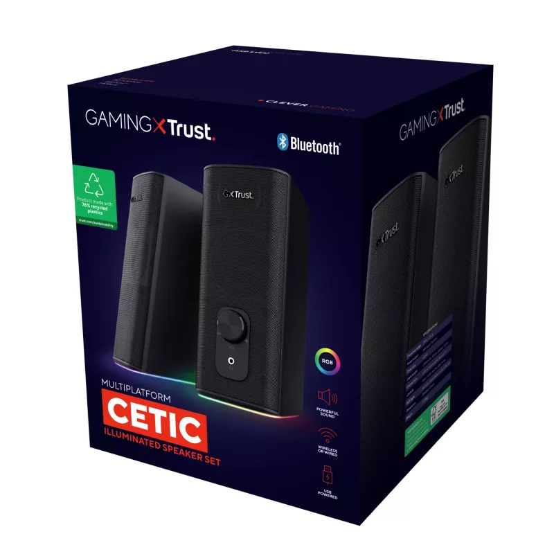 Trust GXT 612 CETIC Black Wired & Wireless 18 W