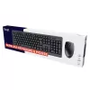 Wireless Keyboard and Mouse Set TRUST Primo — Full-size QWERTY US English Keyboard, RF USB-A Receiver, 1200 DPI Optical Mouse, Black