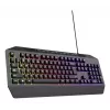 Wired gaming keyboard TRUST GXT 836 Evocx USB QWERTY US English, RGB backlight, wrist rest, 114 keys, 110% layout