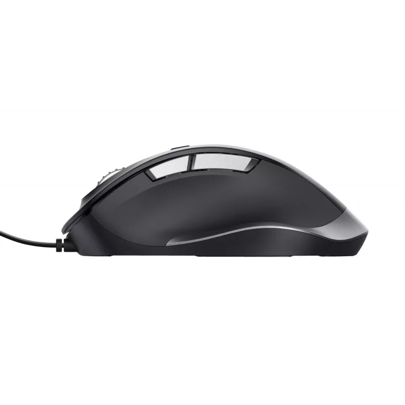 Trust Fyda Wired mouse, Right-hand, Optical, USB Type-A, 5000 DPI, Black