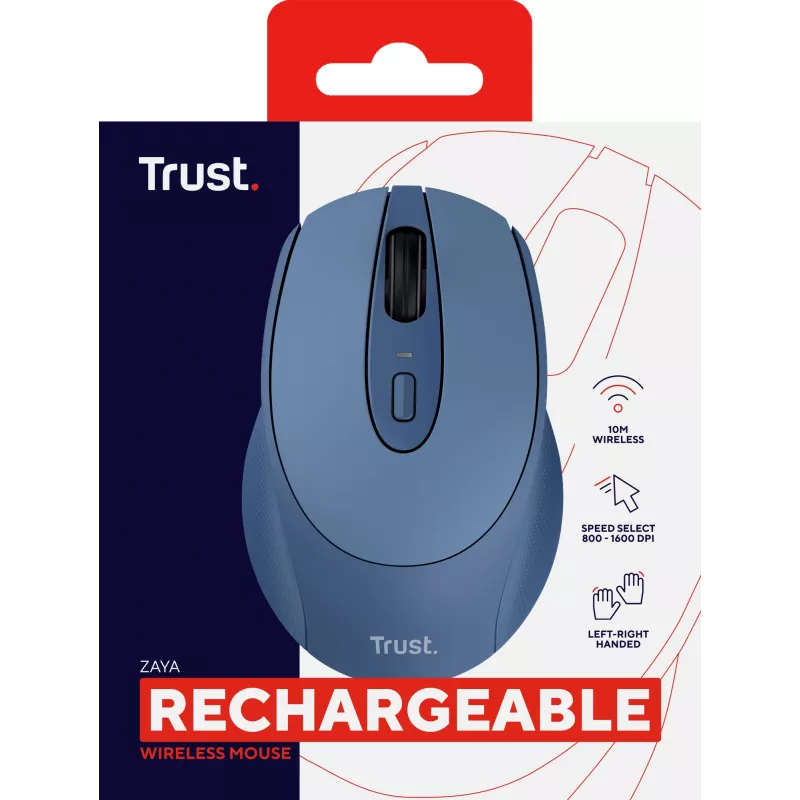 Trust Zaya mouse Office Ambidextrous RF Wireless Optical 1600 DPI
