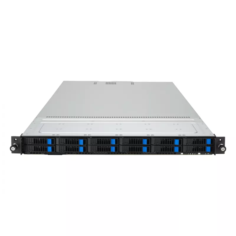 ASUS RS700A-E12-RS12U Socket SP5 Rack (1U) Black, Steel