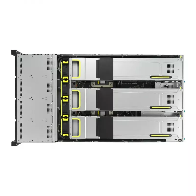 Rack server ASUS RS720A-E12-RS24U 2U Socket SP5, 2x CPU support, 24x 2.5 inch bays, 24 DIMM DDR5 slots, 2600W PSU, 10GbE