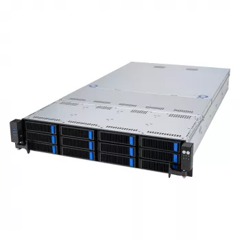 ASUS RS521A-E12-RS12U Socket SP5 Rack (2U) Black, Silver