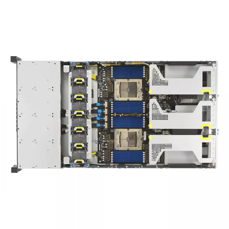 ASUS RS720A-E13-RS8G Socket SP5 Rack (2U) Black, Silver