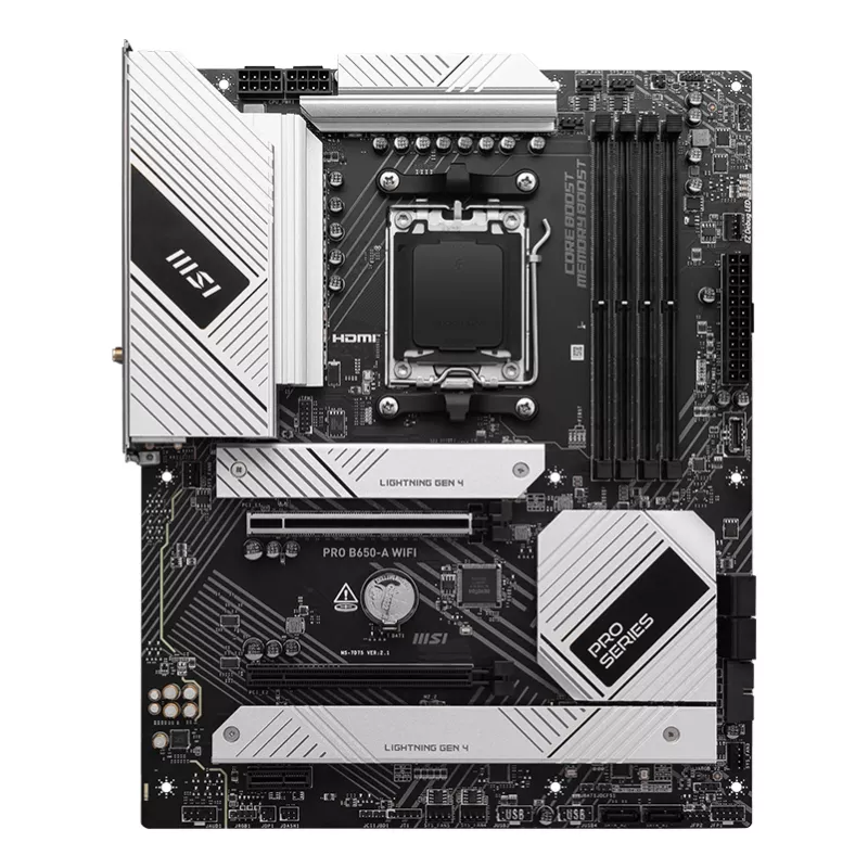 MSI PRO B650-A WIFI motherboard AMD B650 Socket AM5 ATX
