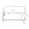 TV wall bracket MACLEAN MC-605, fixed tilt mount, VESA 75x75–600x400, up to 55 kg, for 32–80 in screens