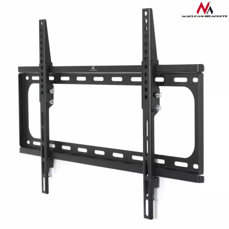 TV wall bracket MACLEAN MC-605, fixed tilt mount, VESA 75x75–600x400, up to 55 kg, for 32–80 in screens