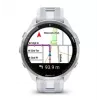Smartwatch GARMIN Forerunner 965 — 47 mm titanium case, 1.4 inch AMOLED, 32 GB, 23-day battery, GPS/GLONASS/Galileo, white silicone band