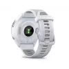Smartwatch GARMIN Forerunner 965 — 47 mm titanium case, 1.4 inch AMOLED, 32 GB, 23-day battery, GPS/GLONASS/Galileo, white silicone band